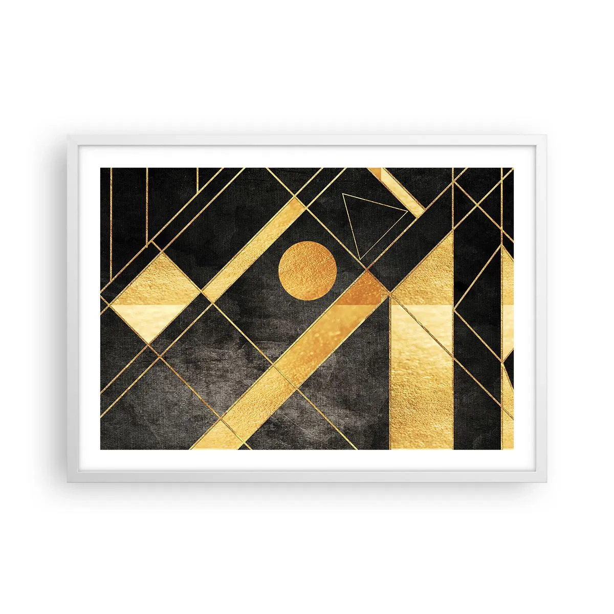 Poster in einem weißen Rahmen - Die Sonne der Wüste - 70x50 cm