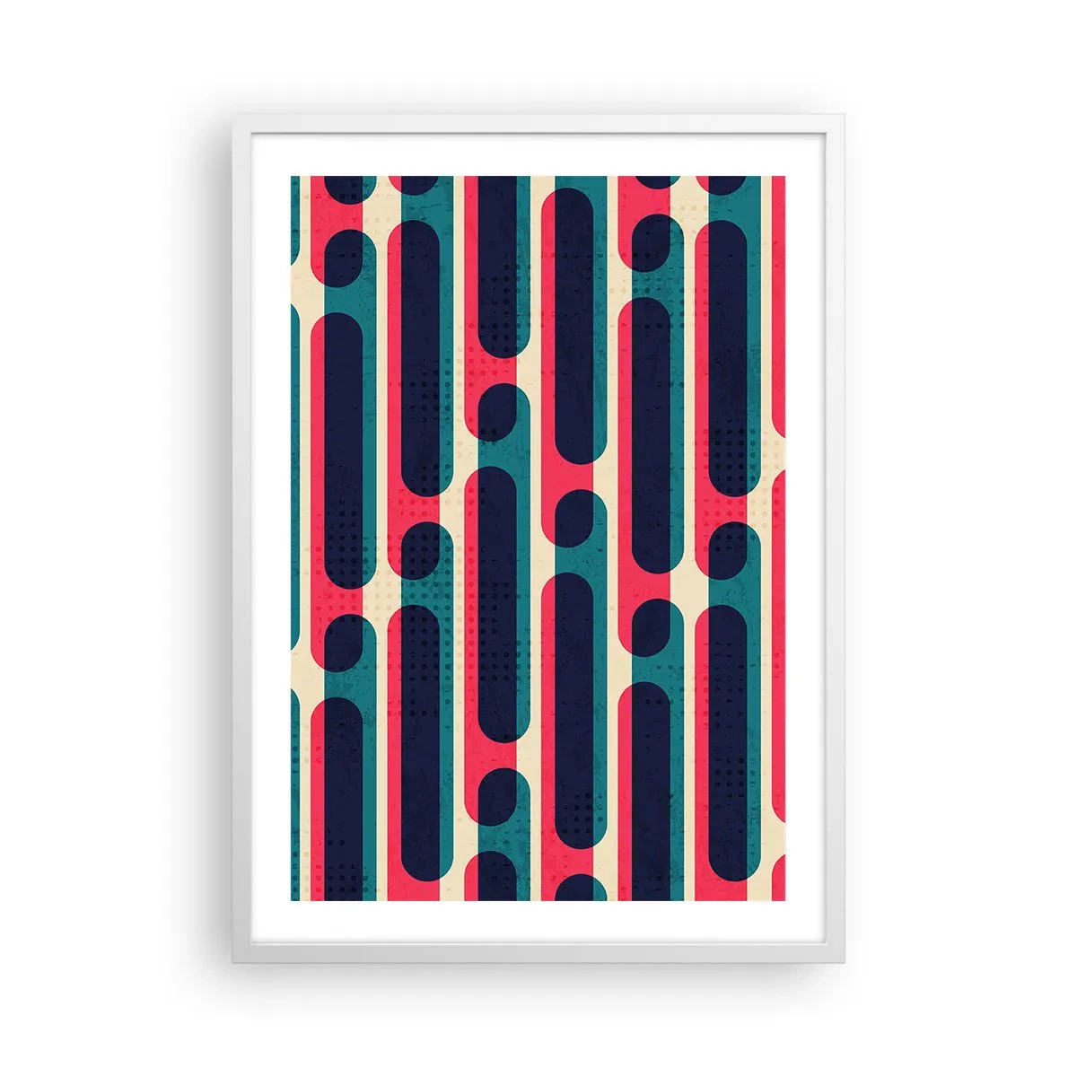 Poster in einem weißen Rahmen - In die Tiefe und vorwärts - 50x70 cm