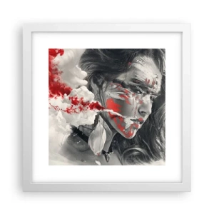 Poster in einem weißen Rahmen - Im Dunst der Absurdität - 30x30 cm