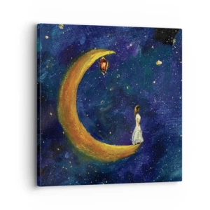 Bild auf Leinwand - Leinwandbild - Der Ruf der Welt - 30x30 cm