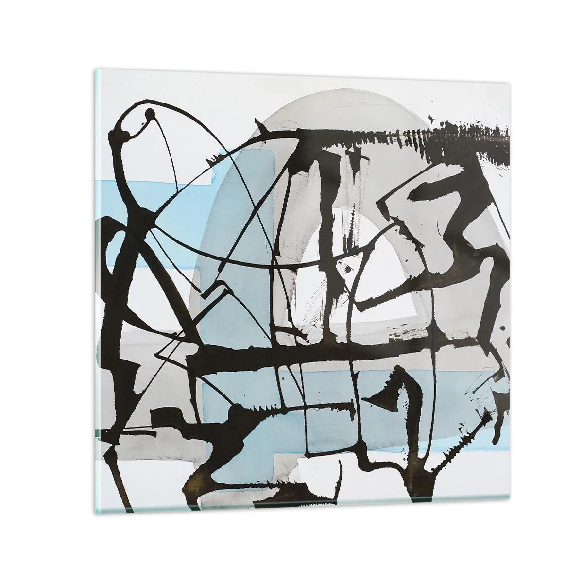 Glasbild - Bild auf glas - Trotzdem blau - 50x50 cm