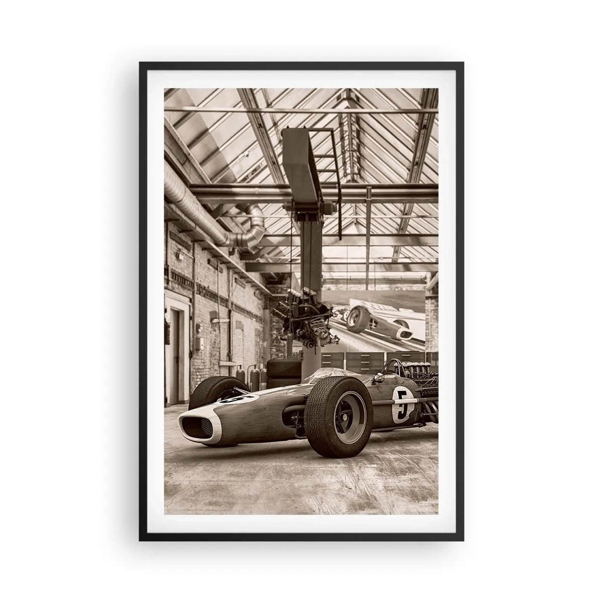 Poster in einem schwarzem Rahmen - Die Siegerruhe - 61x91 cm