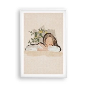 Poster in einem weißen Rahmen - Südländische Schönheit - 61x91 cm