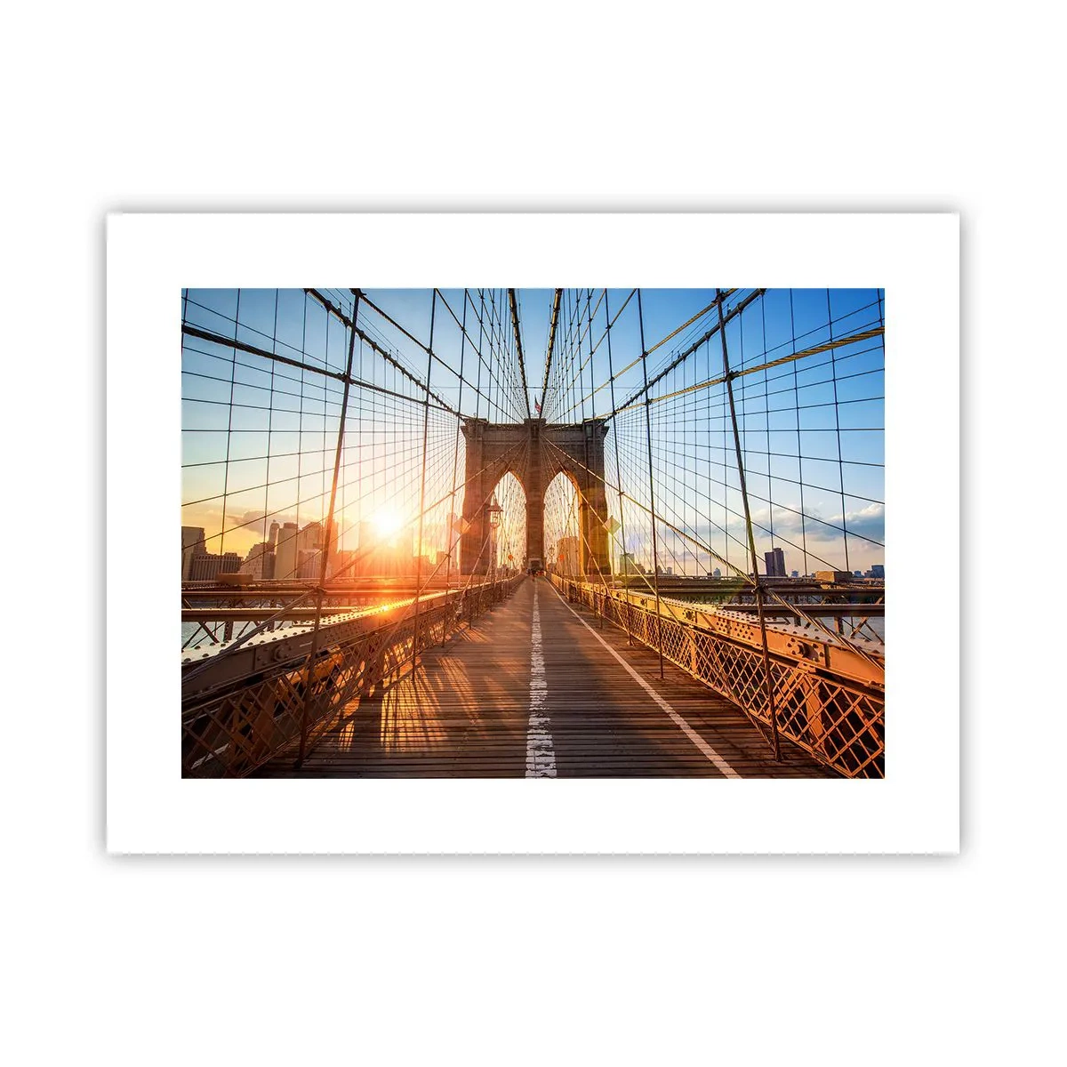 Poster - Auf der goldenen Brücke - 40x30 cm