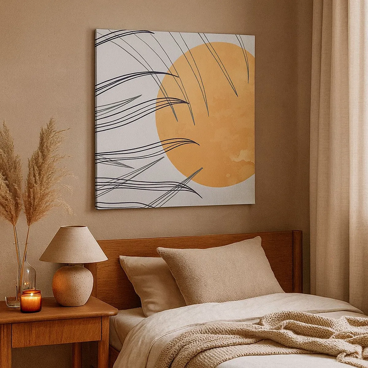 Bild auf Leinwand - Leinwandbild - Immer der Sonne entgegen - 30x30 cm