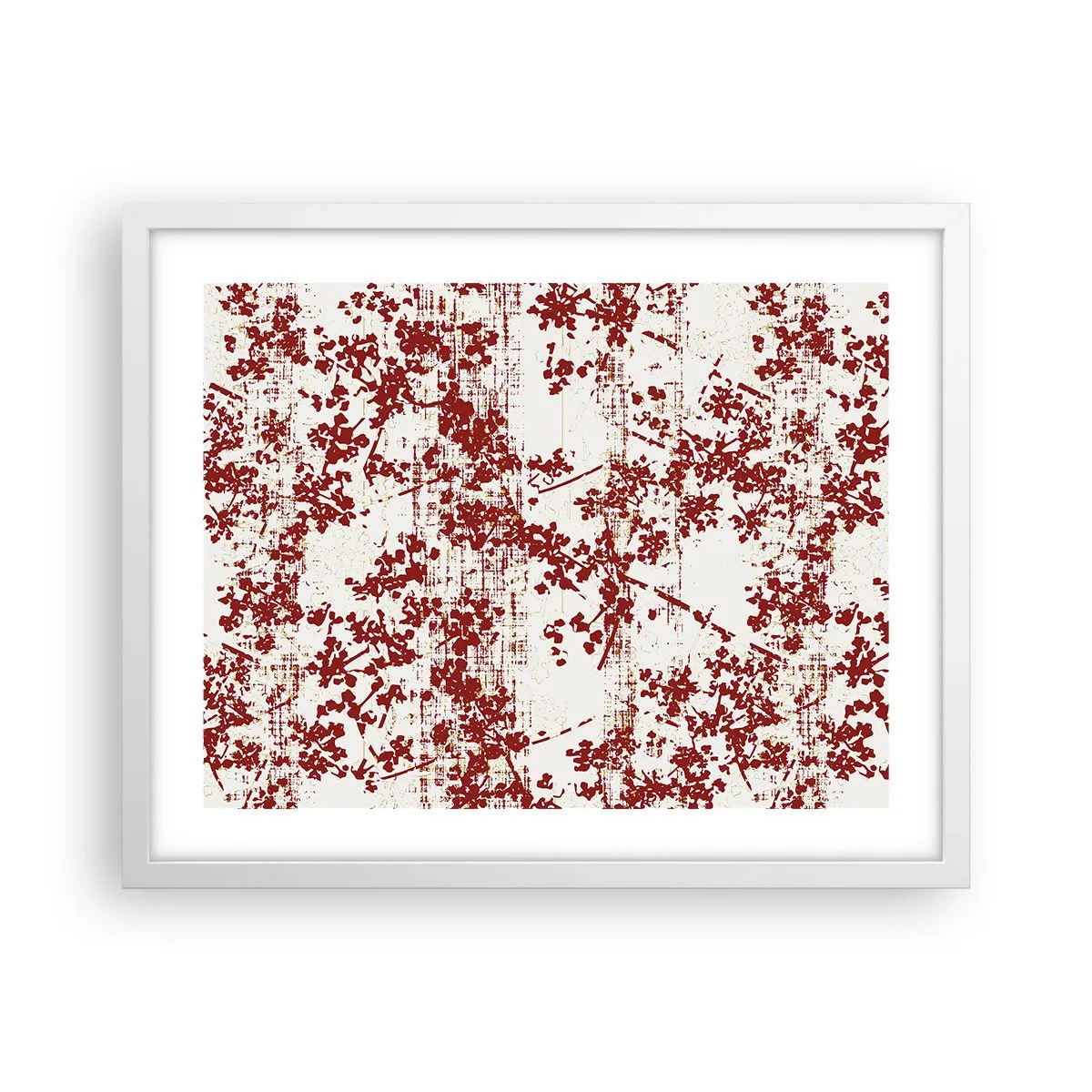 Poster in einem weißen Rahmen - Wie alter Perkal - 50x40 cm