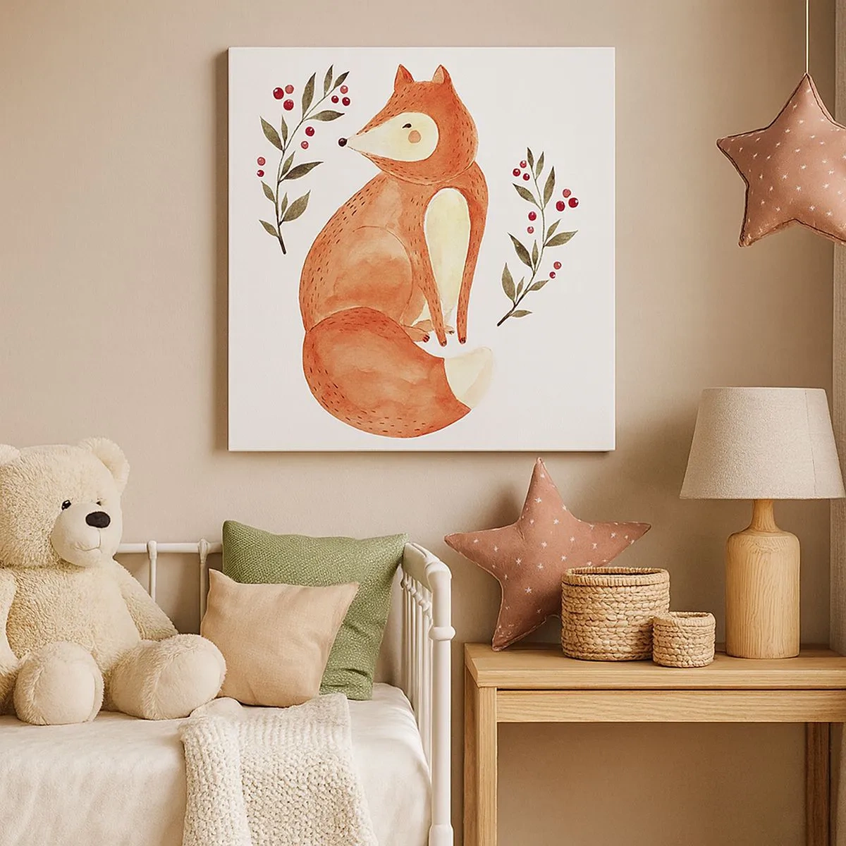 Bild auf Leinwand - Leinwandbild - Kleine Rothaarige - 30x30 cm