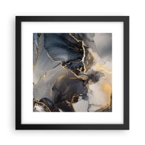 Poster in einem schwarzem Rahmen - Leben aus Stein - 30x30 cm