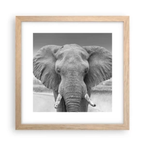 Poster in einem Rahmen aus heller Eiche - Willkommen in meiner Welt - 30x30 cm