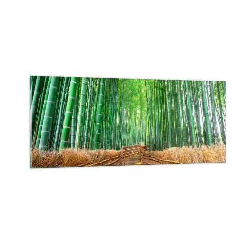 Glasbild - Bild auf glas - Die Essenz der asiatischen Natur - 100x40 cm