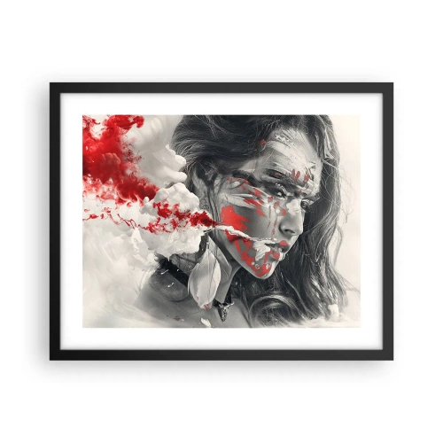 Poster in einem schwarzem Rahmen - Im Dunst der Absurdität - 50x40 cm