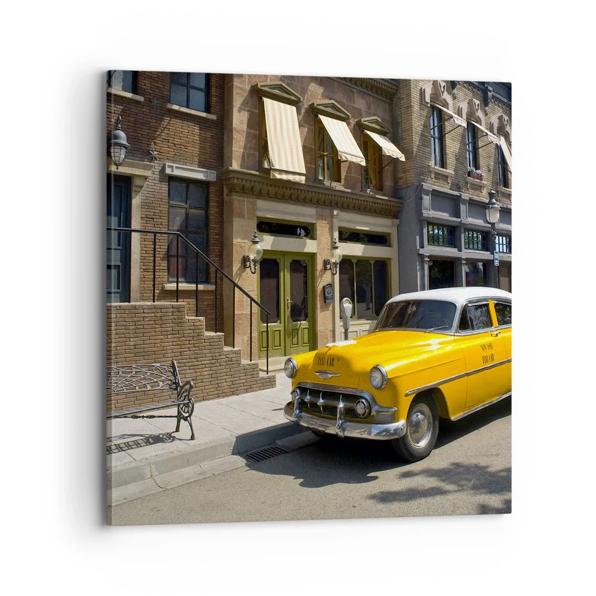 Bild auf Leinwand - Leinwandbild - Vor langer Zeit in Amerika - 70x70 cm