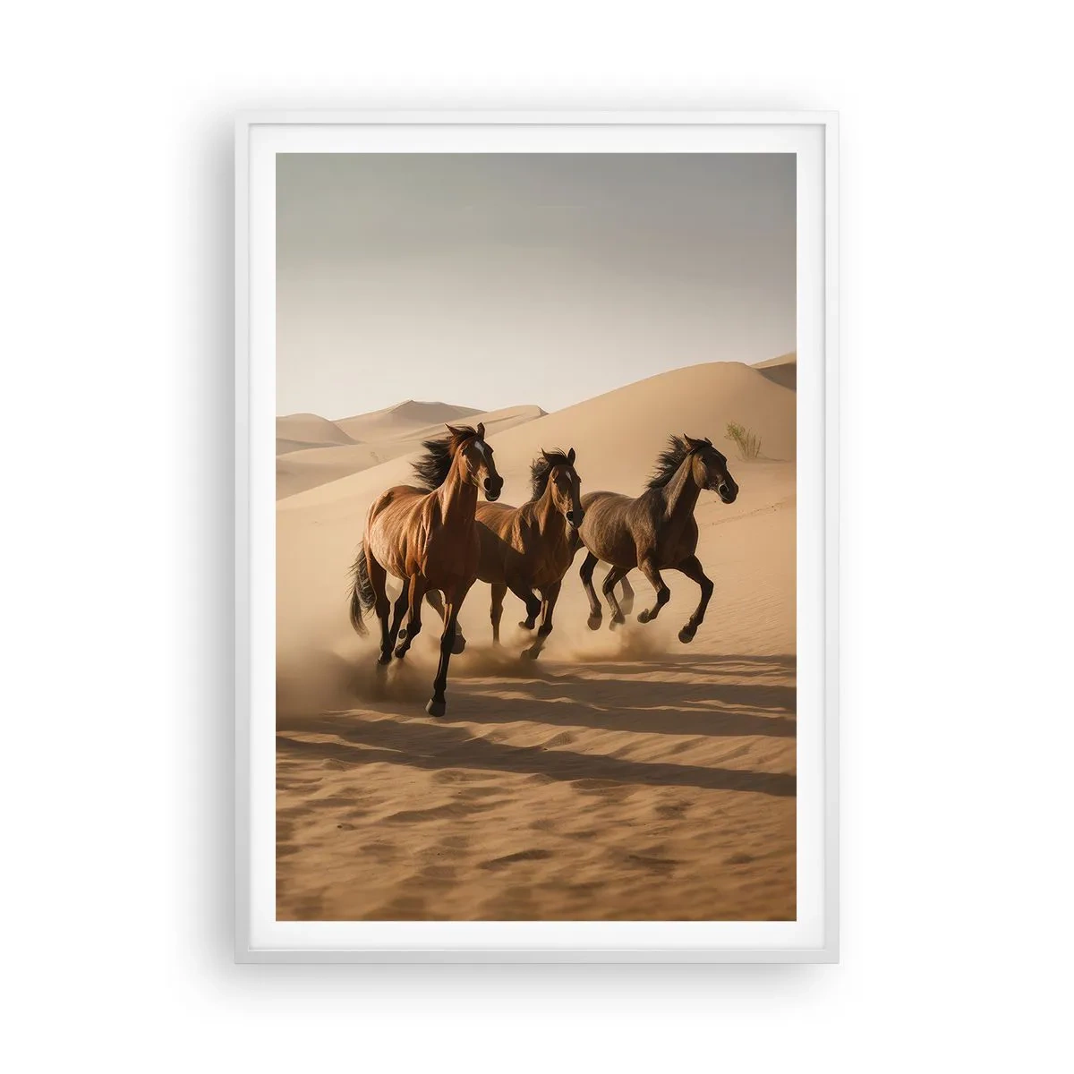 Poster in einem weißen Rahmen - Frei wie der Wind - 70x100 cm