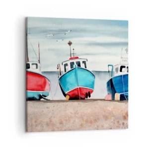 Bild auf Leinwand - Leinwandbild - Bereit zum Fang - 50x50 cm