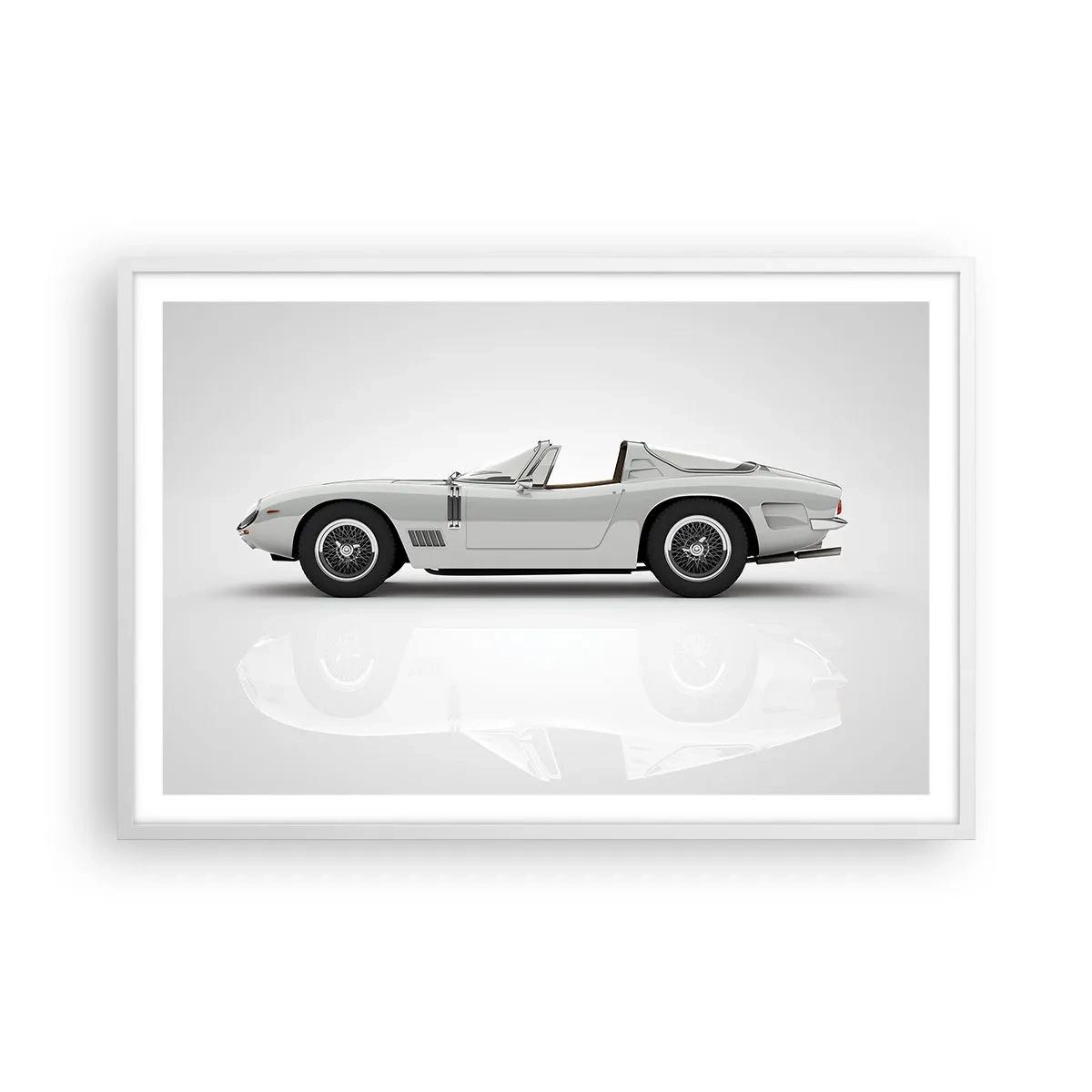 Poster in einem weißen Rahmen - Spaß versprochen - 91x61 cm