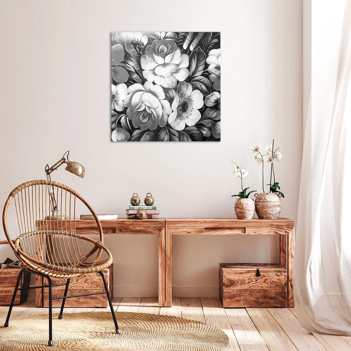 Bild auf Leinwand - Leinwandbild - Schön auch in Grau - 30x30 cm