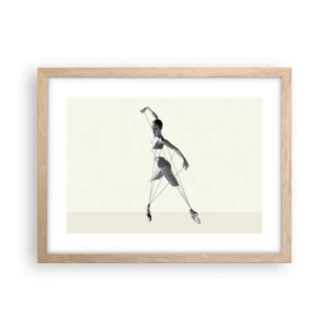 Poster in einem Rahmen aus heller Eiche - Im Theater der Welt - 40x30 cm