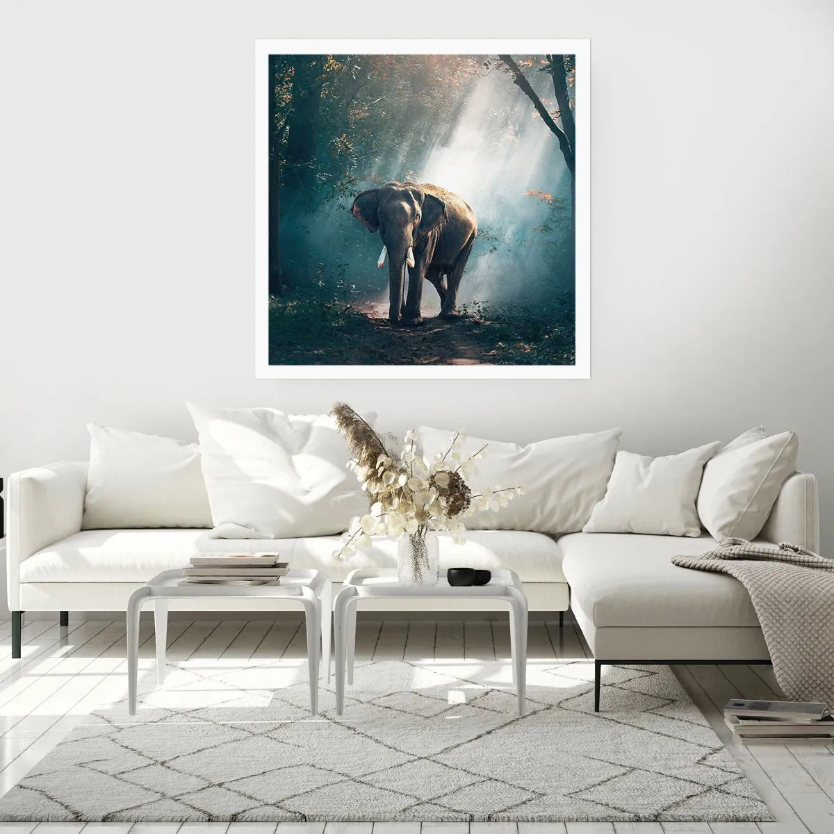 Poster - Ein gemütlicher Spaziergang - 50x50 cm