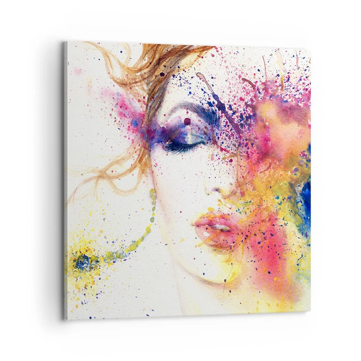 Bild auf Leinwand - Leinwandbild - Regenbogenschwindel - 60x60 cm