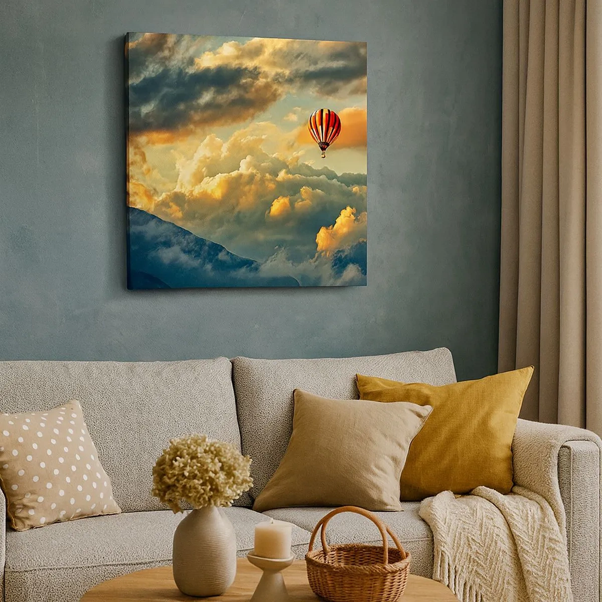 Bild auf Leinwand - Leinwandbild - Ich fliege, weil ich es will - 30x30 cm