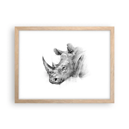 Poster in einem Rahmen aus heller Eiche - Afrikanisches Porträt - 40x30 cm