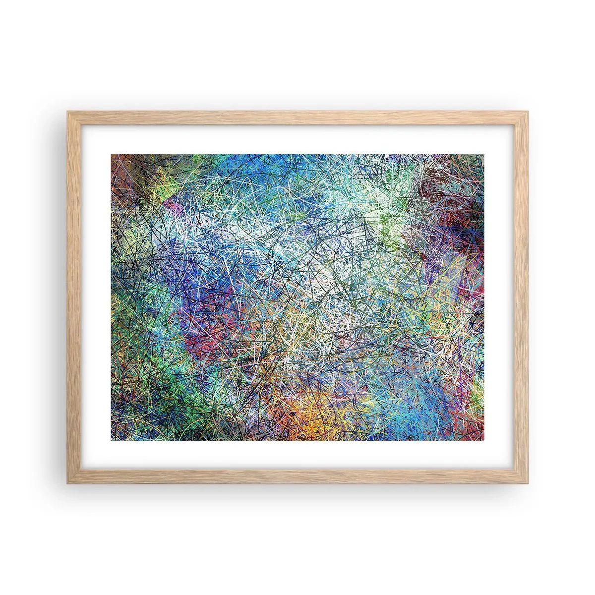 Poster in einem Rahmen aus heller Eiche - Es ist nicht so einfach - 50x40 cm
