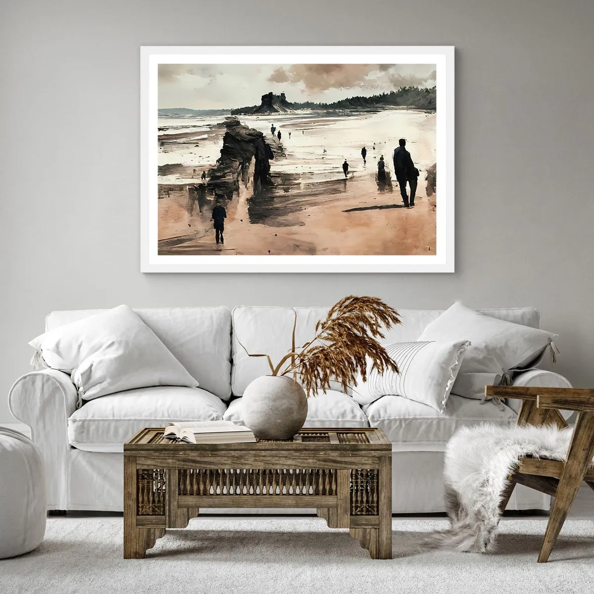 Poster in einem weißen Rahmen - Einberufen - 30x30 cm