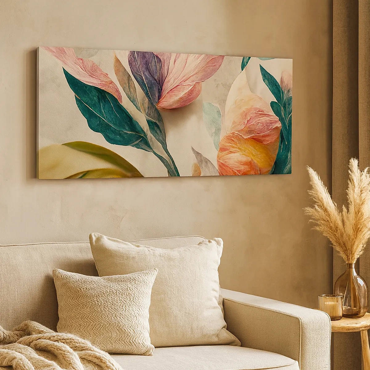 Bild auf Leinwand - Leinwandbild - Blumen der südlichen Inseln - 30x30 cm