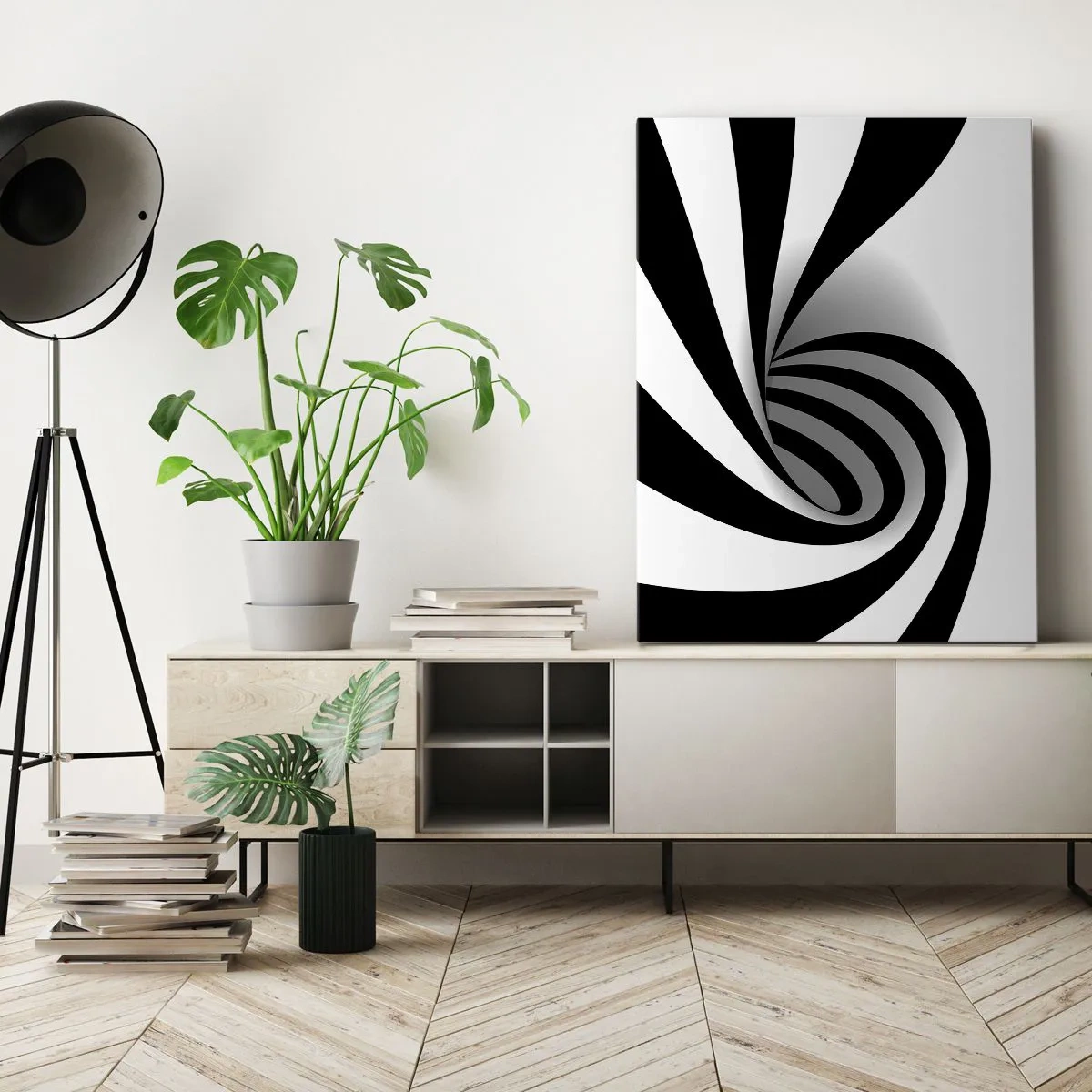 Bild auf Leinwand - Leinwandbild - Und doch dreht es sich - 45x80 cm
