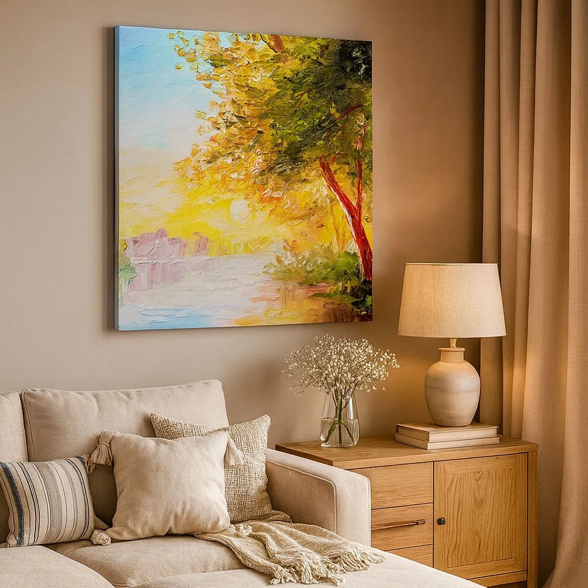 Bild auf Leinwand - Leinwandbild - Et in Arcadia ego - 30x30 cm