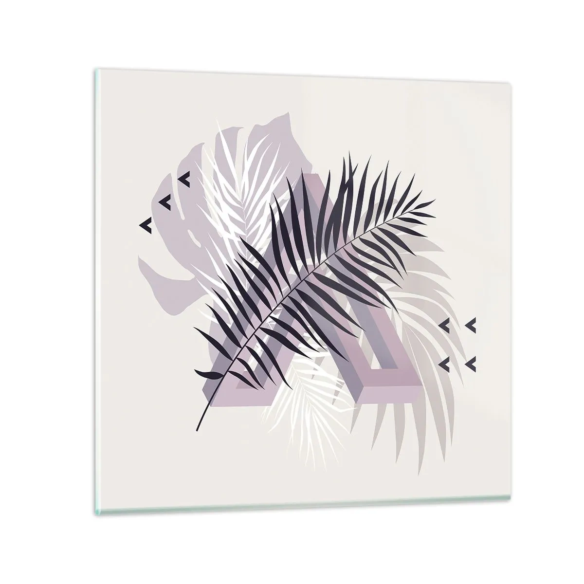 Glasbild - Bild auf glas - Der Schatten des Schattens - 70x70 cm