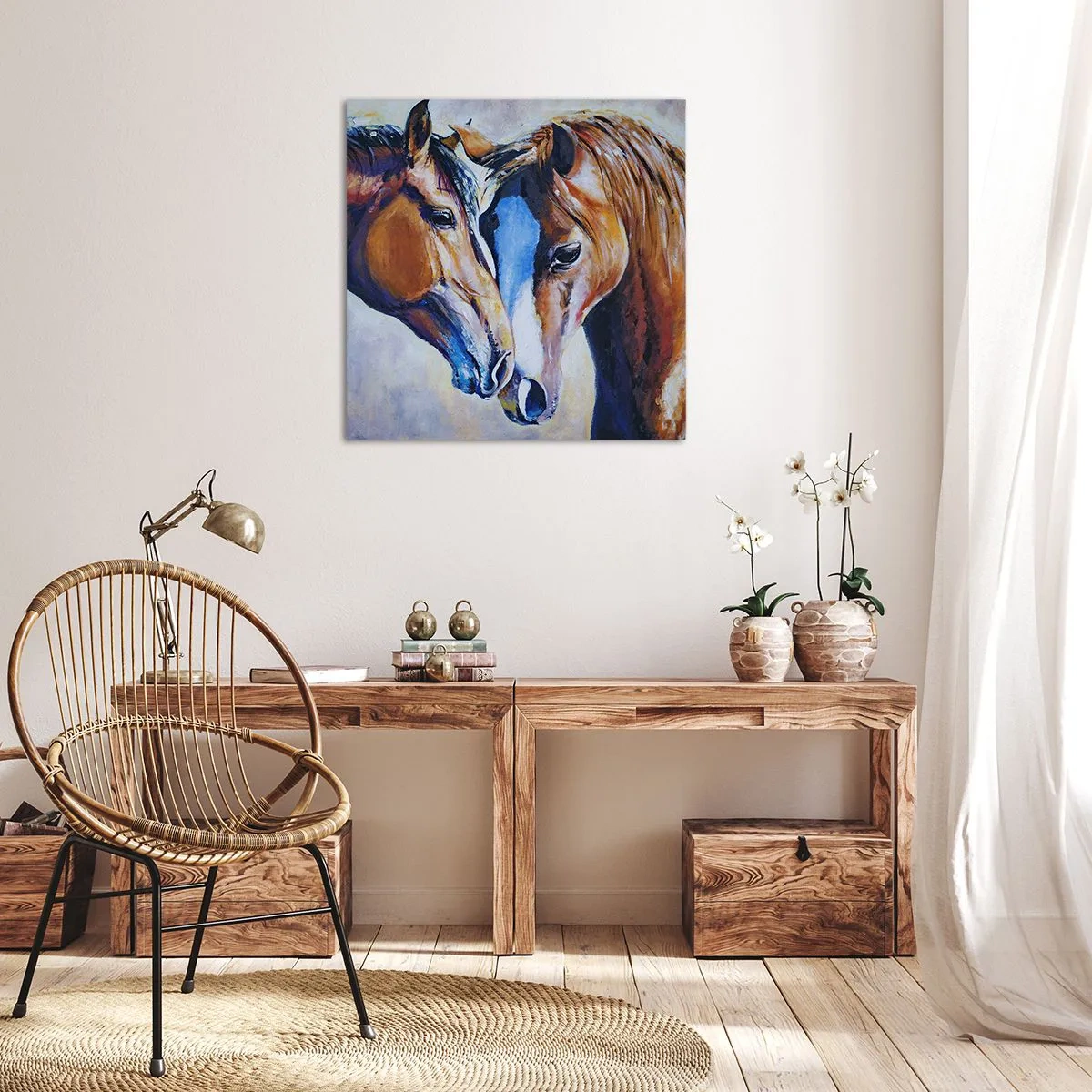 Bild auf Leinwand - Leinwandbild - Ist es Freundschaft? ist es baby - 50x50 cm