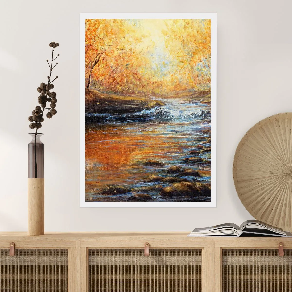Poster - Der goldene Strom - 40x50 cm