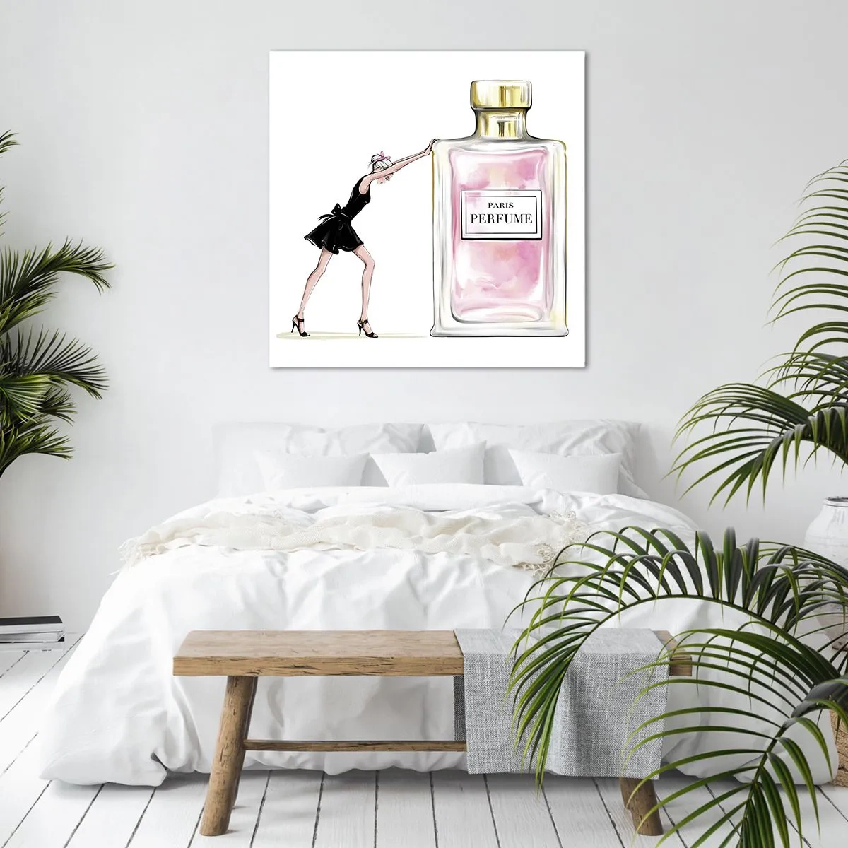 Bild auf Leinwand - Leinwandbild - Essenz der Weiblichkeit - 40x40 cm