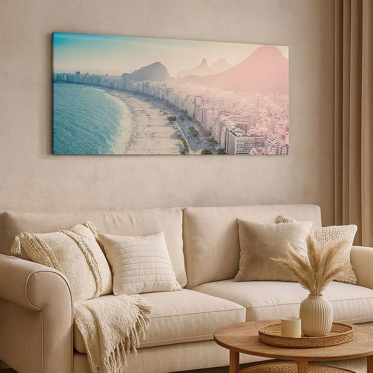 Bild auf Leinwand - Leinwandbild - Ewiger Urlaub in Rio - 100x40 cm