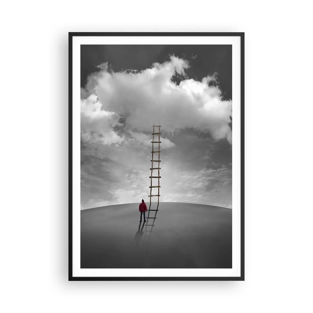 Poster in einem schwarzem Rahmen - Alles ist möglich - 70x100 cm