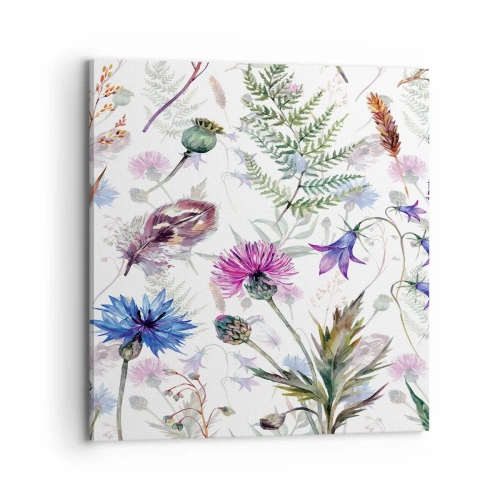 Bild auf Leinwand - Leinwandbild - Polnisches Herbarium - 70x70 cm