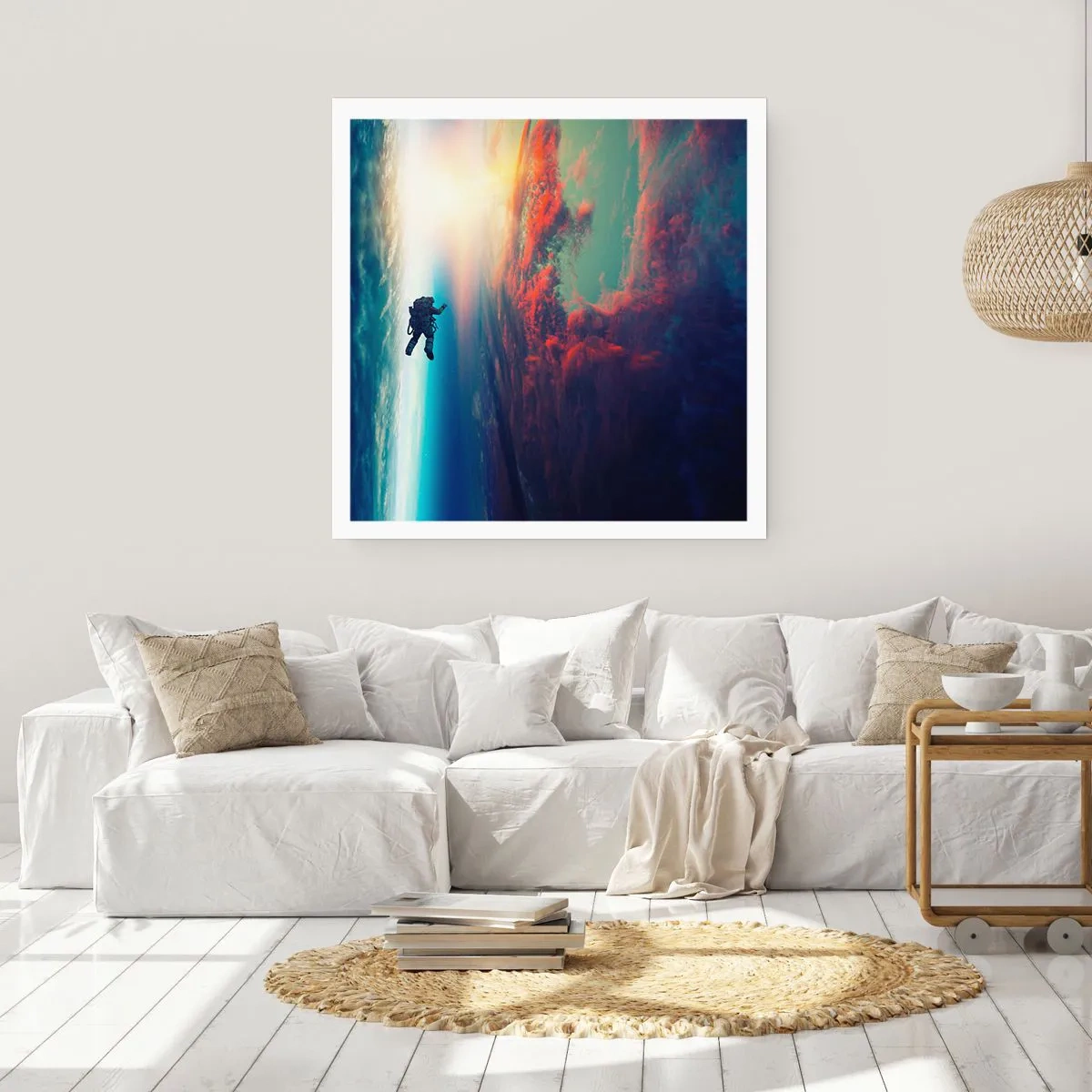 Poster - Sich dem Universum stellen - 30x30 cm