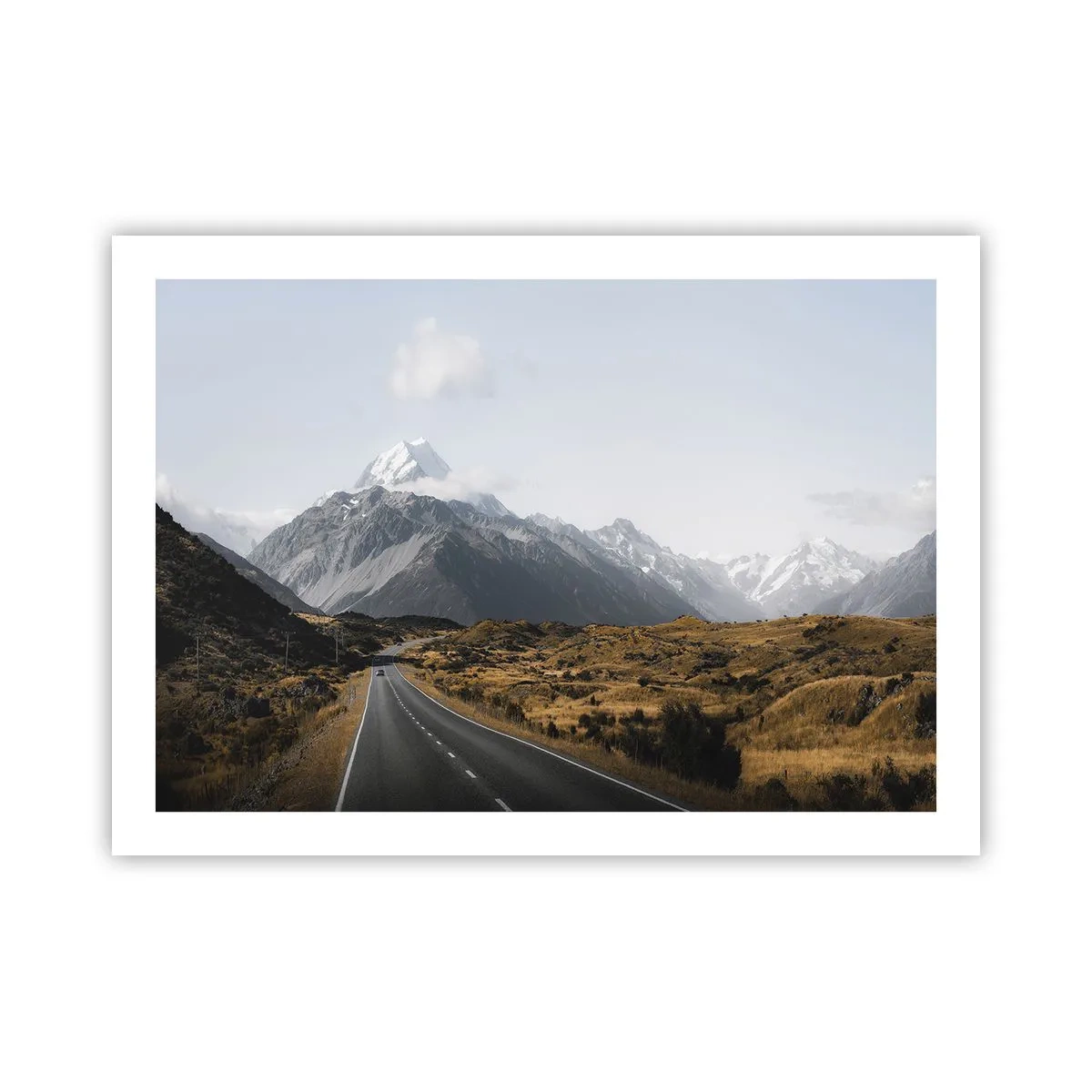 Poster - Der Weg ins Herz der Berge - 70x50 cm