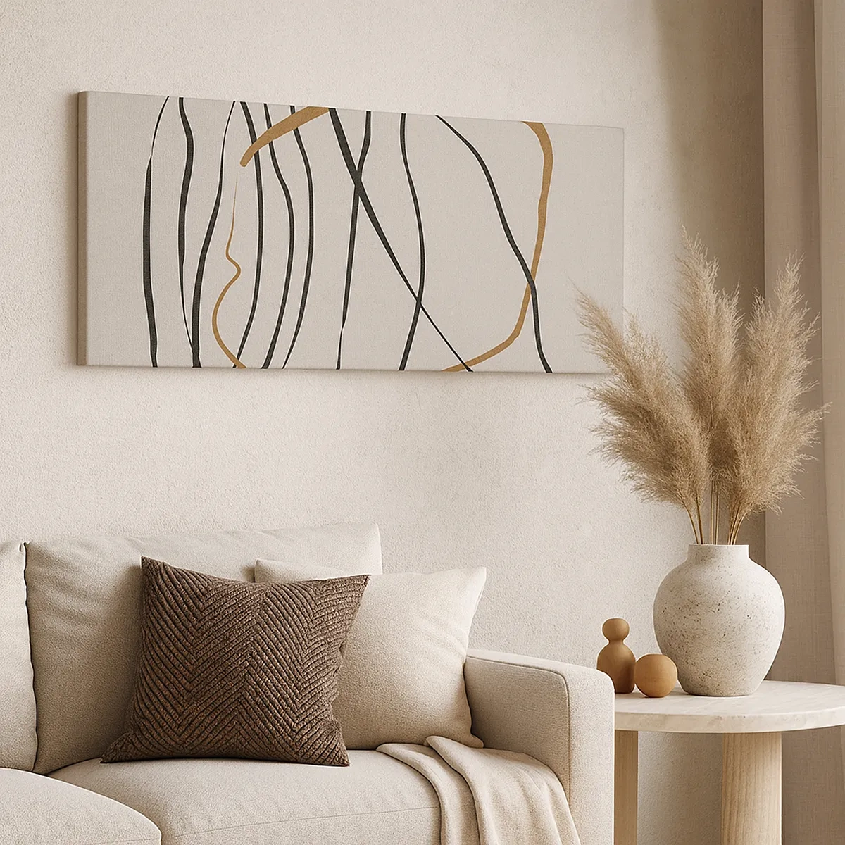 Bild auf Leinwand - Leinwandbild - Komposition – Looptanz - 30x30 cm