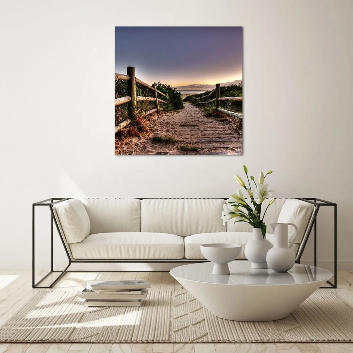 Glasbild - Bild auf glas - Das Ziel ist bereits sichtbar - 30x30 cm