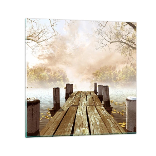 Glasbild - Bild auf glas - Die milde Traurigkeit des Herbstes - 40x40 cm