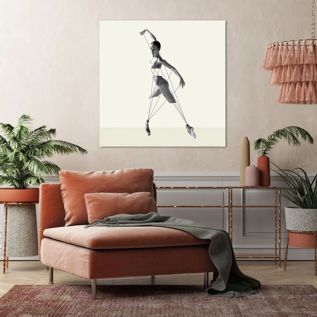 Bild auf Leinwand - Leinwandbild - Im Theater der Welt - 50x50 cm