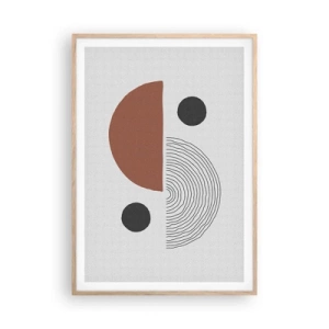 Poster in einem Rahmen aus heller Eiche - Perfektion des Rades - 70x100 cm