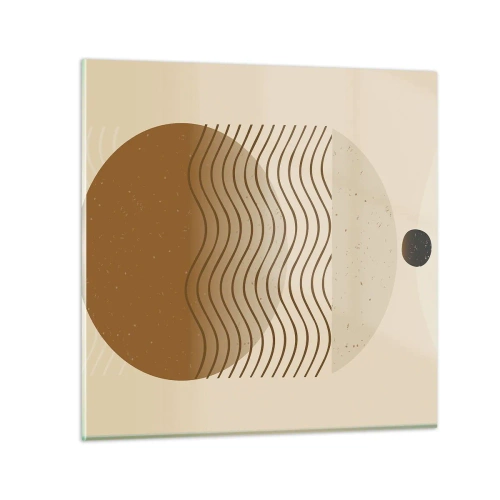 Glasbild - Bild auf glas - Zur Entstehung geometrischer Figuren - 30x30 cm