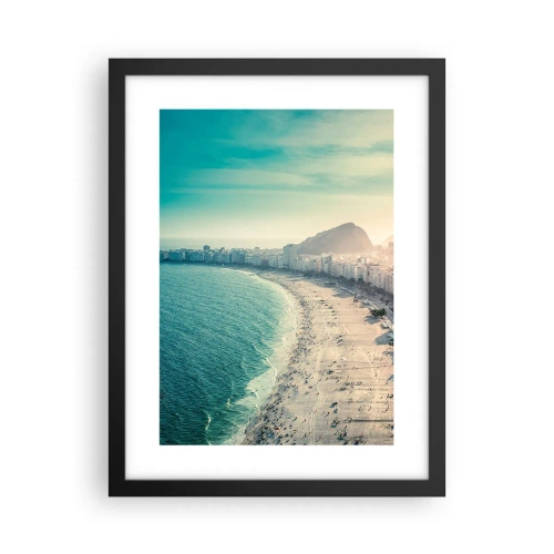 Poster in einem schwarzem Rahmen - Ewiger Urlaub in Rio - 30x40 cm
