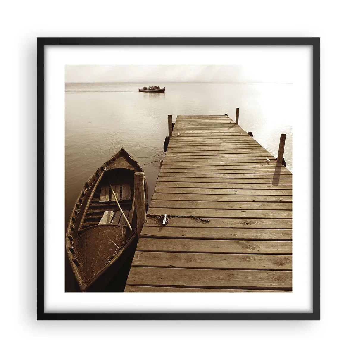 Poster in einem schwarzem Rahmen - Großer Frieden - 50x50 cm