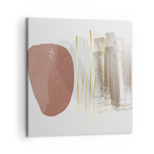 Bild auf Leinwand - Leinwandbild - Abstrakte Kolonnade - 60x60 cm