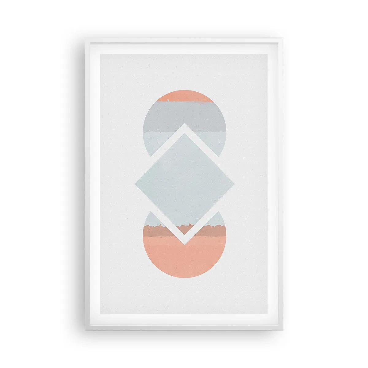 Poster in einem weißen Rahmen - Die Situation ist klar - 61x91 cm