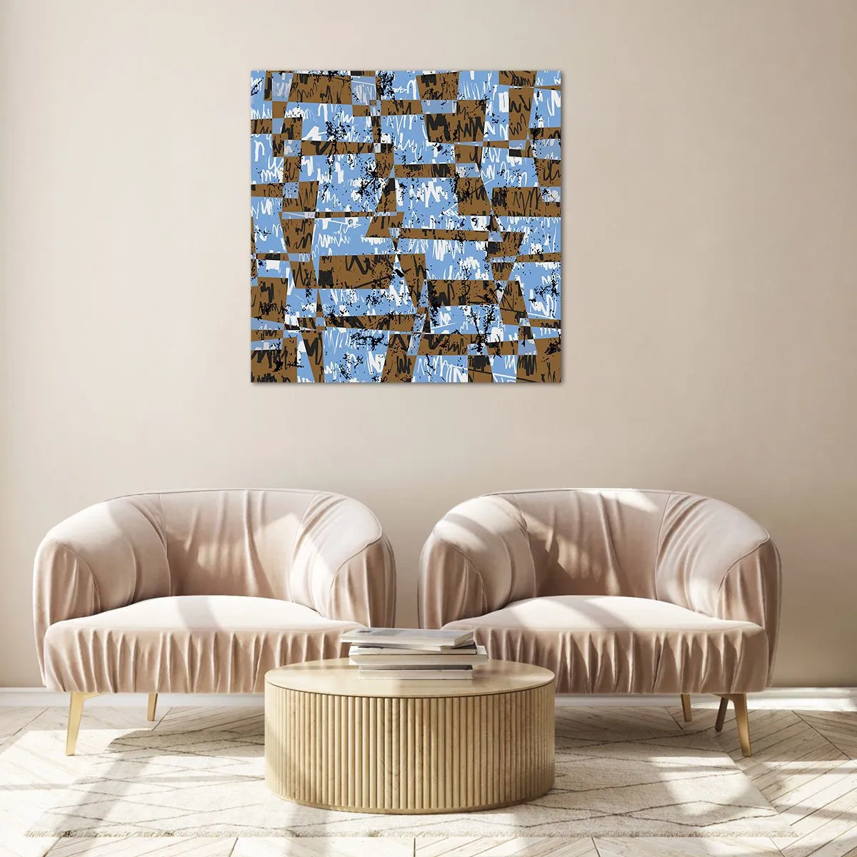 Glasbild - Bild auf glas - Ein nicht-menschlicher Ausschnitt - 40x40 cm